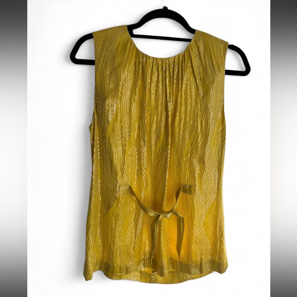 Tory Burch Yellow Sleeveless Top